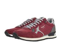 Pepe Jeans Men's BRIT Reflect M Sneaker, Red (Burgundy), 8 UK