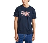 Pepe Jeans for man. PM509384 Clag navy T-shirt (L), Casual, Cotton, Short sleeve, Sustainable