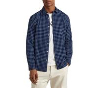 Pepe Jeans Men's Cleveland Shirt, Blue (Dulwich), XL