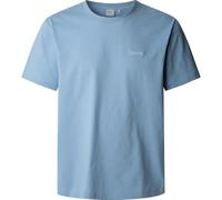 Crew Neck T-Shirt with Embroidered Logo sky blue