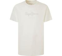 Pepe Jeans Men's Eggo N T-Shirt, Beige (Chalk White), S