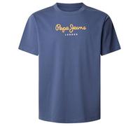 Pepe Jeans Men's Eggo N T-Shirt, Blue (Sterling Blue), L