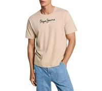 Pepe Jeans Mens Eggo N T-Shirt, Brown (Concrete Beige), S UK