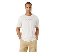 Pepe Jeans Men's Eggo N T-Shirt, White(Off White), L