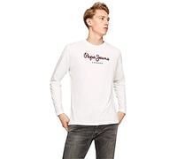 Pepe Jeans Men's Eggo T-Shirt Slim Fit Long Sleeve Blue