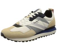 Pepe Jeans Men's Foster Man Flag Trainers, 803off White, 9 UK