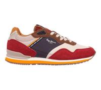 Pepe Jeans Men's London Link M Sneak, Red Red Dahlia Red, 9 UK