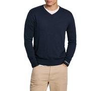 Pepe Jeans Men's New Andre V Neck, Knitwear, Blue, M