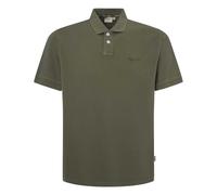 Pepe Jeans New Oliver Garment Dyed Small Logo Short Sleeve Polo Shirt Khaki Pepe Jeans Khaki XL