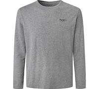 Pepe Jeans Mens Original Basic 2 Long N T-Shirt, Grey (Grey Marl), L UK