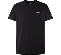 Original Basic Stretch T-Shirt in Cotton with Crew Neck Black