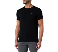Pepe Jeans Mens Original Basic 3 N T-Shirt, Black (Black), XL UK