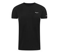 Pepe Jeans Men's T-Shirt Original Basic Stretch, Cotton Crew Neck, Black S