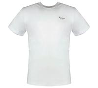 PEPE JEANS Mens Original Basic 3 N T-Shirt, White (White), XL UK