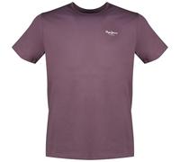 Pepe Jeans Men's Original Basic 3N T-Shirt, Purple(Aubergine Purple), M