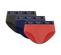 Pepe Jeans Men's Solid Bf 3P, Briefs, Blue, M
