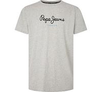 Pepe Jeans - Men's T-Shirt - Regular Fit - Short Sleeves - Sustainable Cotton Jersey - Logo Print - Grey - S