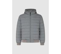 Pepe Jeans Mens Tomek Padded Full Zip Hooded Jacket Grey - Size Large
