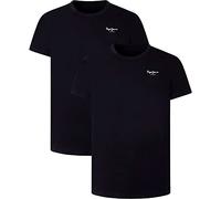 Pepe Jeans Mens Tshirt 2p Pajama Top, Black (Black), XXL UK