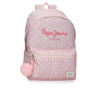 Pepe Jeans MIA School Backpack Adaptable to Car 15.6" Inches Light Pink 31x44x17.5 cm Polyester 24L by Joumma Bags