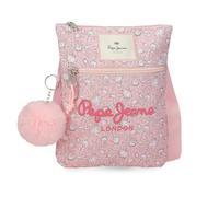 Pepe Jeans MIA Shoulder Bag Plana Pink Claro 20x24x1 cm Polyester by Joumma Bags