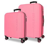 Pepe Jeans Montana Pink Luggage Set 55/68 cm Rigid ABS Integrated TSA Closure 109 L 6.9 kg Extendable Hand Luggage