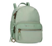 Pepe Jeans Morgan Casual Backpack Green 20x25.5x10cm Polyester with Faux Leather Details 5,1L by Joumma Bags, green, One Size, Casual Backpack