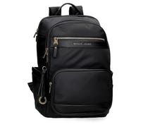 Pepe jeans Morgan Casual Backpacks Travel Bags Beige and Black Faux Leather for Women by Joumma Bags, Black, Standard Size, pc Backpack