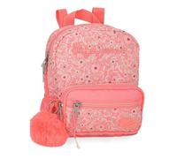 Pepe Jeans Nahid Casual Backpack Pink 19x23x8cm Polyester by Joumma Bags, pink, 25x32x12 cms, Casual Backpack