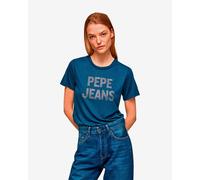 Pepe Jeans Niko Short Sleeve T-shirt Blue M Women