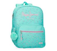 Pepe Jeans Nora School Backpack Blue 30 x 39 x 12 cm Polyester by Joumma Bags