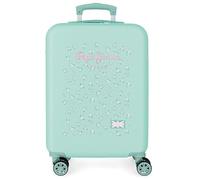 Pepe Jeans Nora Cabin Suitcase Blue 38x55x20 cm Rigid 2.5 kg Combination Lock Side ABS 2.5 kg 35L Hand Luggage by Joumma Bags