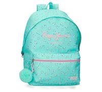 Pepe Jeans Nora Laptop Backpack 13.3" Trolley Adaptable Blue 31x44x17.5cm Polyester by Joumma Bags