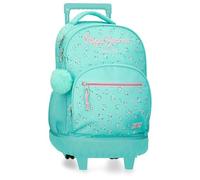 Pepe Jeans Nora Laptop Backpack 15.6" Compact Blue 32x43x21cm Polyester by Joumma Bags