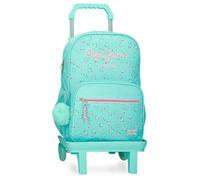 Pepe Jeans Nora School Backpack with Trolley Blue 30x39x12cm Polyester by Joumma Bags