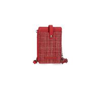 Pepe Jeans Oana Red Mobile Shoulder Bag 9,5x16,5 cm Polyester with Synthetic Leather details