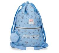 Pepe Jeans Olivia Backpack Sack with Zip Blue 35x46x0.1cm Polyester 1,61L by Joumma Bags
