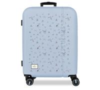 Pepe Jeans Olivia Medium Suitcase Light Blue 48 x 68 x 27 cm Rigid ABS Combination Lock Integrated 72L 3.5 kg 4 Double Wheels Hand Luggage by Joumma Bags