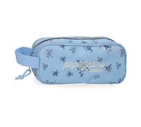 Pepe Jeans Olivia Triple Pencil Case Light Blue 22x10x9cm Polyester 1.98L by Joumma Bags