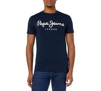 Pepe Jeans Original Stretch Men's T-Shirt Slim Fit Short Sleeve Blue (Navy), XS