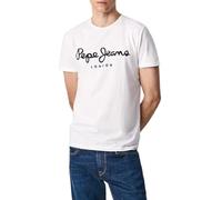 Pepe Jeans Original Stretch Men's T-Shirt Slim Fit Short Sleeve White (White), XXL