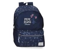 Pepe Jeans Pjl Lenay Backpack Adaptable to Laptop Trolley 15.6 Inch Navy 31 x 44 x 17.5 cm Polyester 23.87L by Joumma Bags