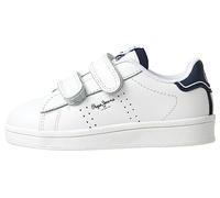 Pepe Jeans Player Basic BK Sneaker, White (White), 10 UK