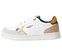 Pepe Jeans Player BRIT B Sneaker, White (White), 7 UK