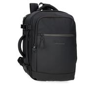 Pepe Jeans Sail up Backpack Black 25x37x12cm Polyester and PU 11.1L by Joumma Bags, Black/White, One Size, Cabin Backpack