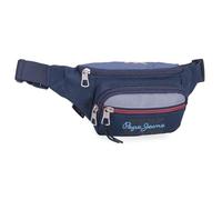 Pepe Jeans Seldon Waist Bag Black 21x11x7cm Polyester by Joumma Bags, Black/White, One Size, Fanny Pack