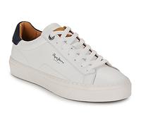 Pepe Jeans for man. PMS30930 Yogi Original leather trainers white (41), Flat, Laces, Casual