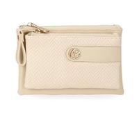 Pepe Jeans Sprig PU Leather Wallets & Casual Wallets By Joumma Bags, beige, standard size, Wallet