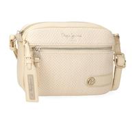Pepe Jeans Sprig Shoulder Bag Beige 21x4x5cm Faux Leather by Joumma Bags, Beige, One Size, Crossbody Bag