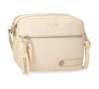 Pepe Jeans Sprig Shoulder Bag Two Compartments Beige 24x16x9cm Faux Leather by Joumma Bags, Beige, One Size, Two Compartment Shoulder Bag